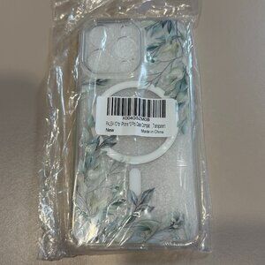 Clear Plant Design Iphone 13 Pro Case